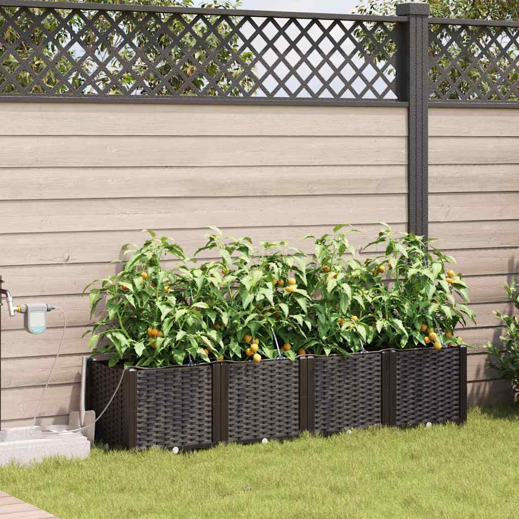 Garten-Pflanzgefäß 4 Stk. Pp