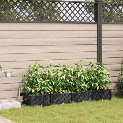 Garten-Pflanzgefäß 4 Stk. Pp