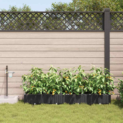Garten-Pflanzgefäß 4 Stk. Pp