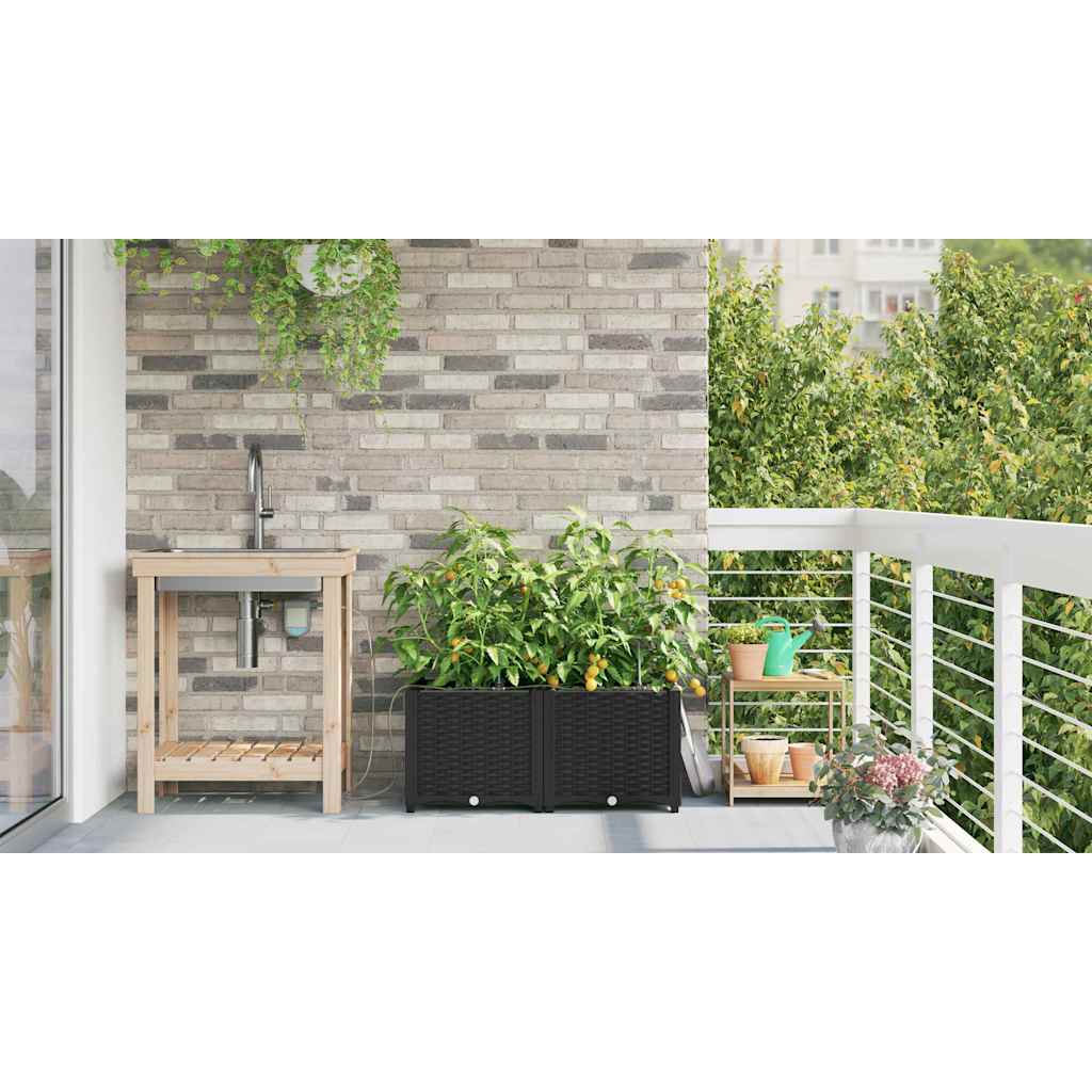 Garten-Pflanzgefäß 2 Stk. Pp