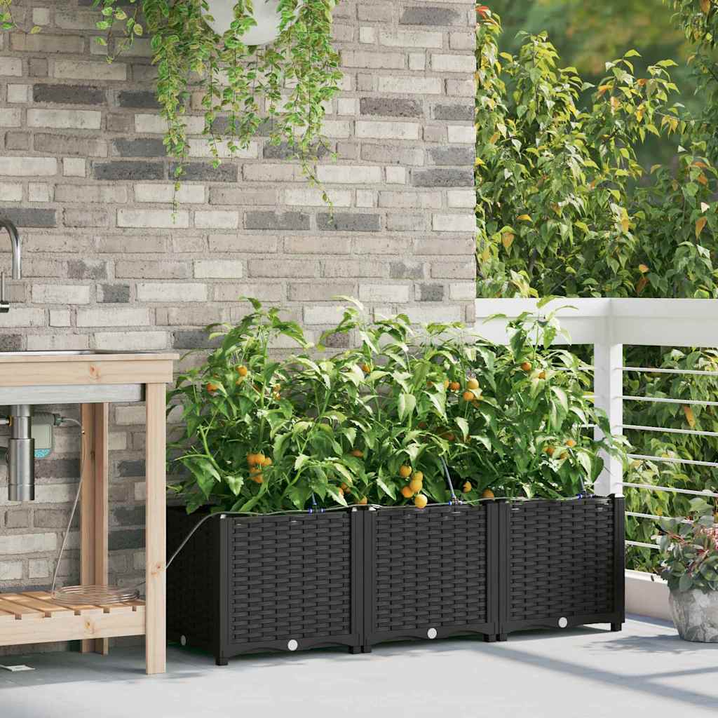 Garten-Pflanzgefäß 3 Stk. Pp