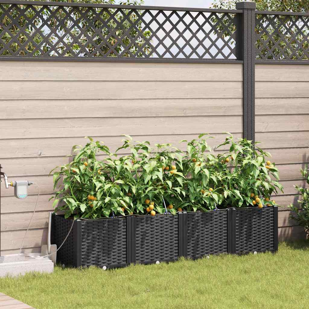 Garten-Pflanzgefäß 4 Stk. Pp
