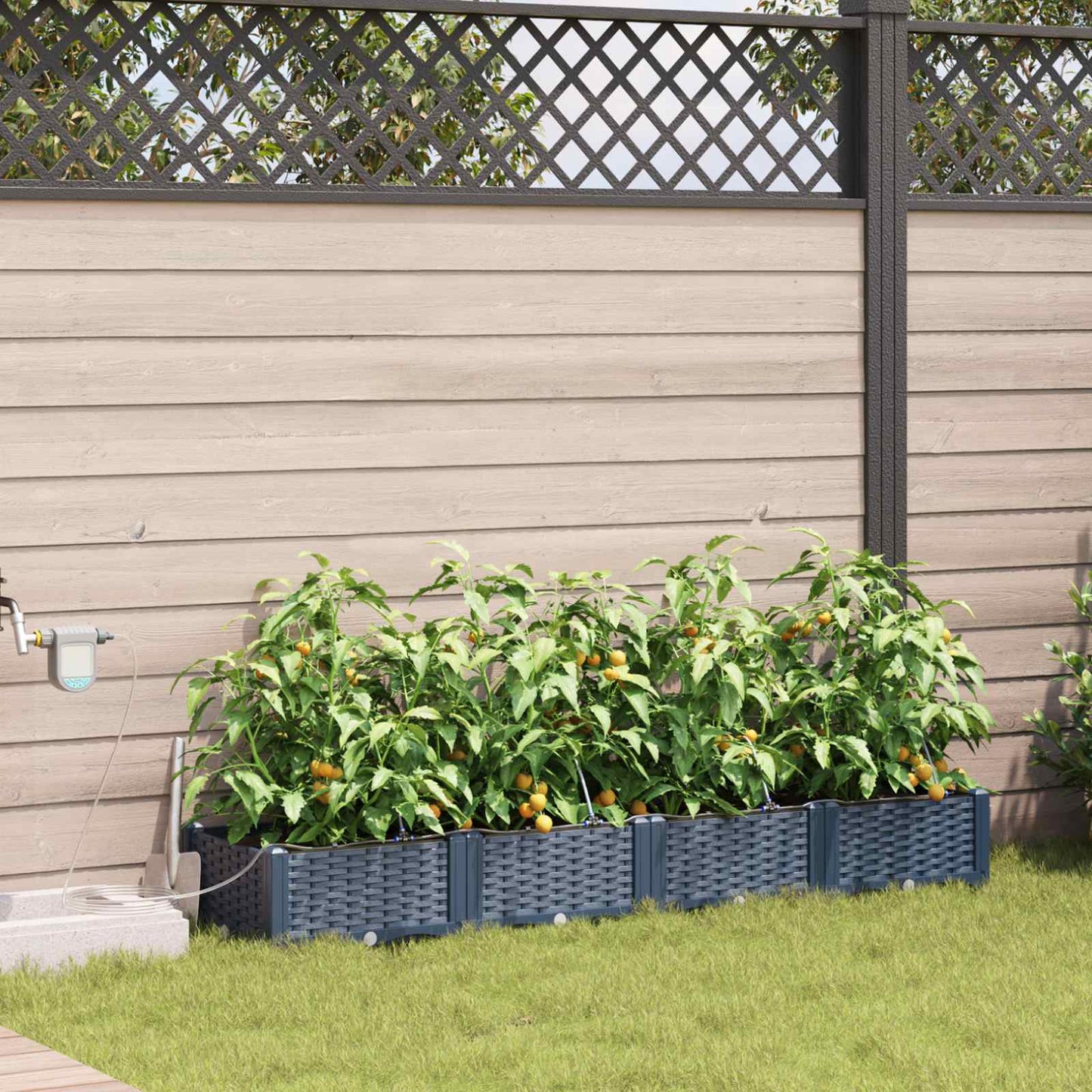 Garten-Pflanzgefäß 4 Stk. Pp