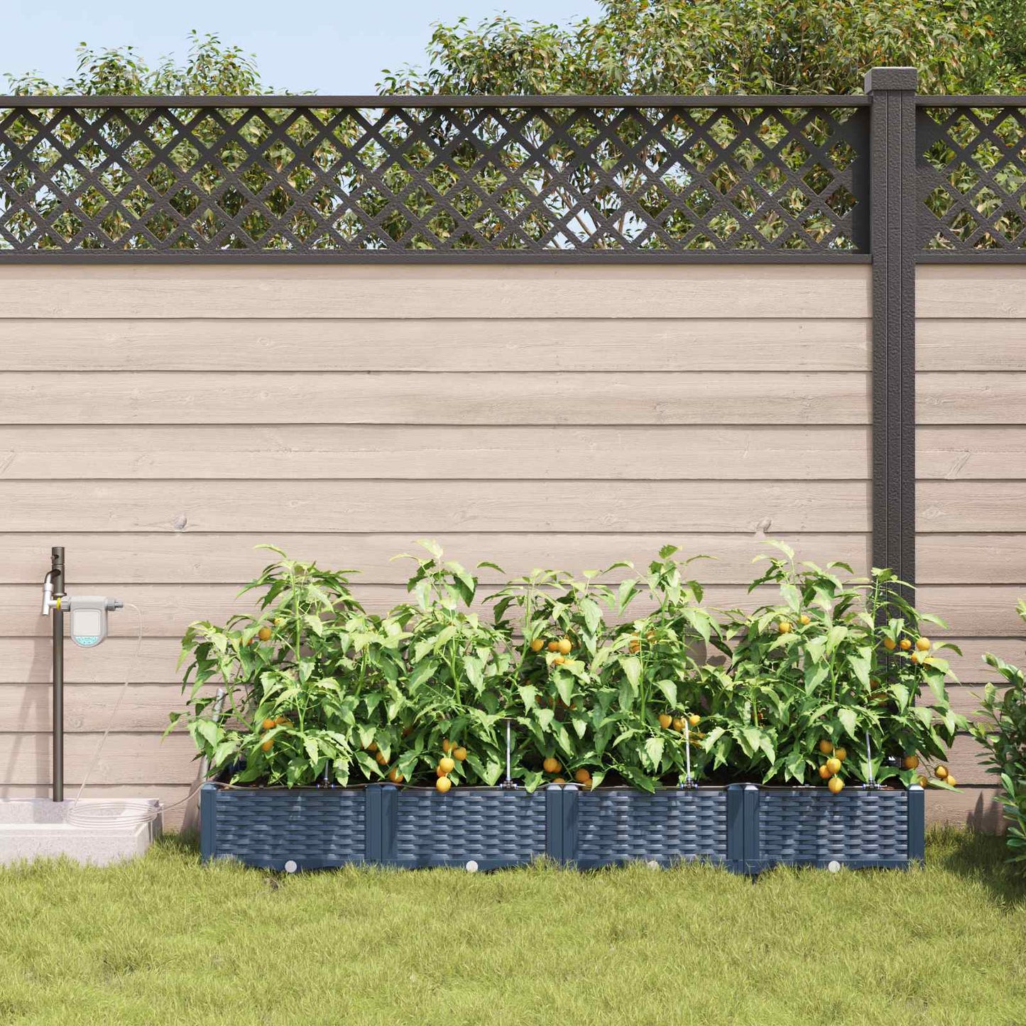 Garten-Pflanzgefäß 4 Stk. Pp