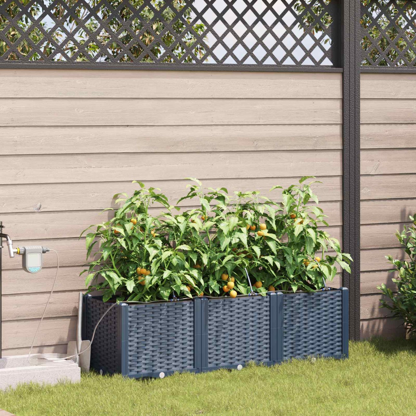 Garten-Pflanzgefäß 3 Stk. Pp