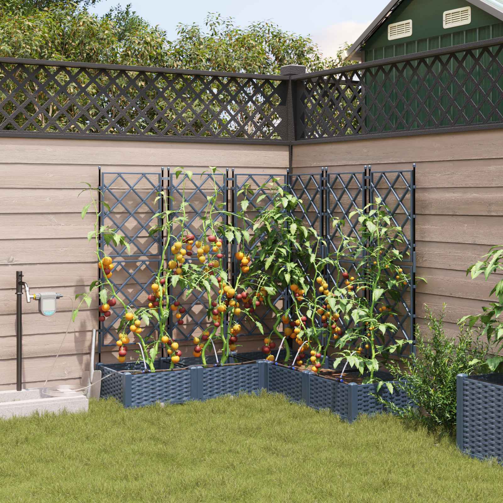 Garten-Pflanzgefäß 5 Stk. Pp