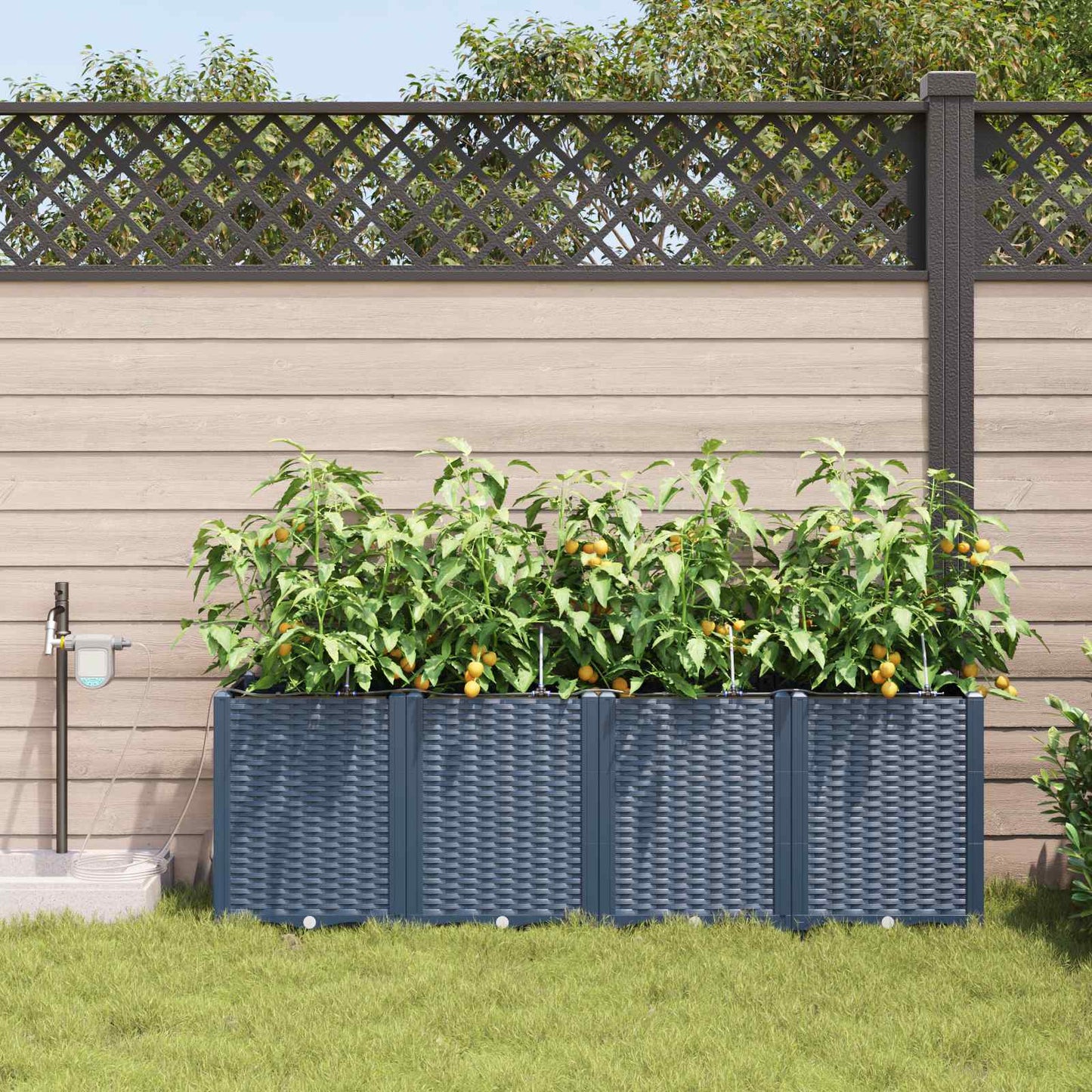 Garten-Pflanzgefäß 4 Stk. Pp