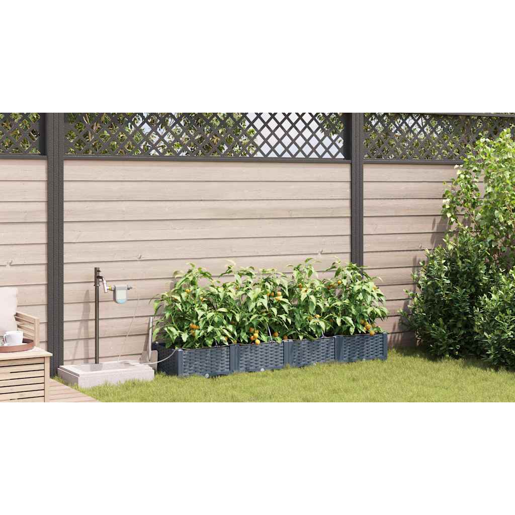 Garten-Pflanzgefäß 4 Stk. Pp
