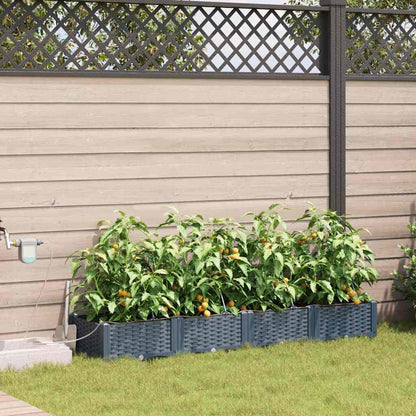 Garten-Pflanzgefäß 4 Stk. Pp