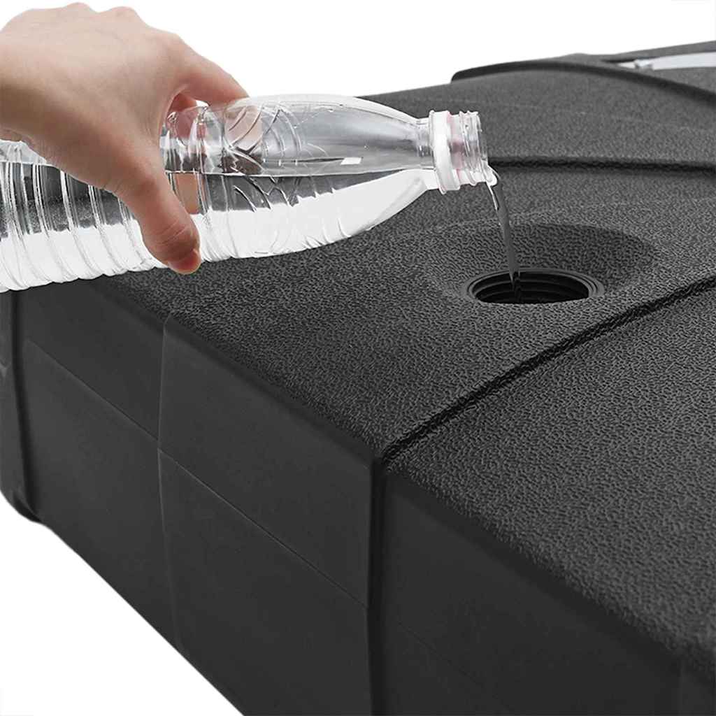 Basis Für Freischwinger-Sonnenschirm Schwarz 86 X 86 X 19 Cm