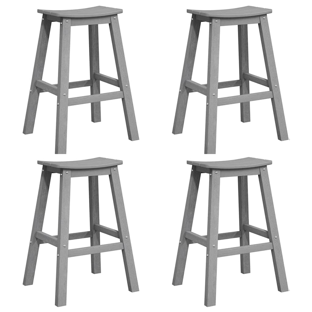 Garten Bar Set 4 Pcs Hellgrau Hdpe