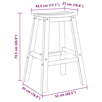 Garten Bar Set 4 Pcs Hellgrau Hdpe