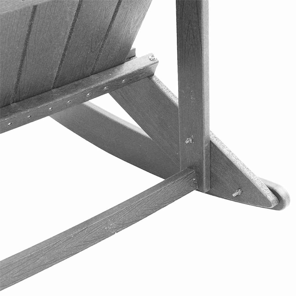 Adirondack Schaukelstühle 2 Pcs Hellgrau Hdpe