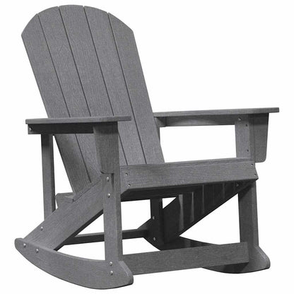 Adirondack Schaukelstühle 2 Pcs Hellgrau Hdpe