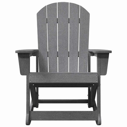 Adirondack Schaukelstühle 2 Pcs Hellgrau Hdpe