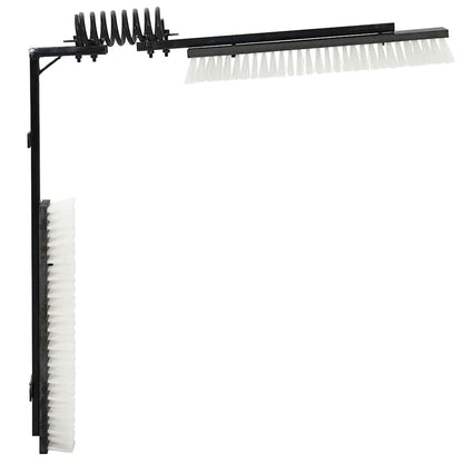 Kühbürste Verstellbar Schwarz Und 84 X 10 X 91 Cm Pvc