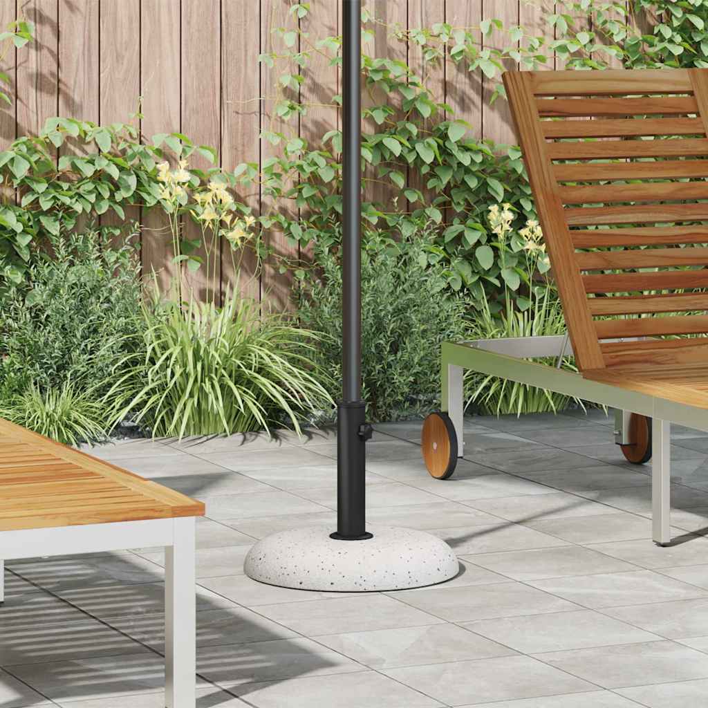 Sonnenschirmständer 20,9Kg Weiß Beton Rund