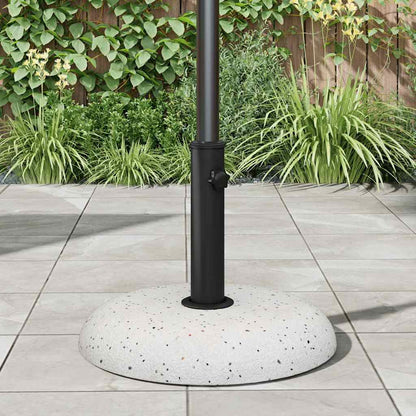 Sonnenschirmständer 20,9Kg Weiß Beton Rund