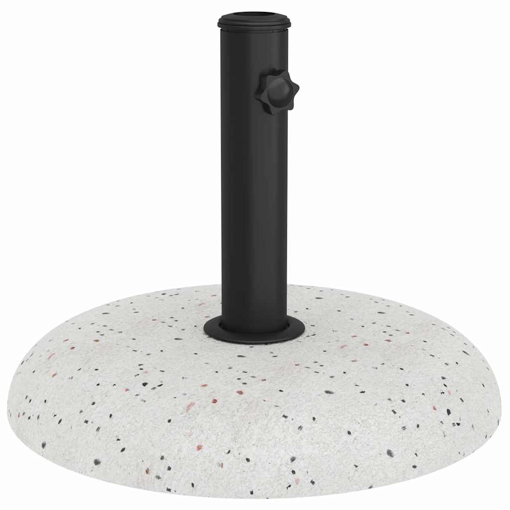 Sonnenschirmständer 20,9Kg Weiß Beton Rund