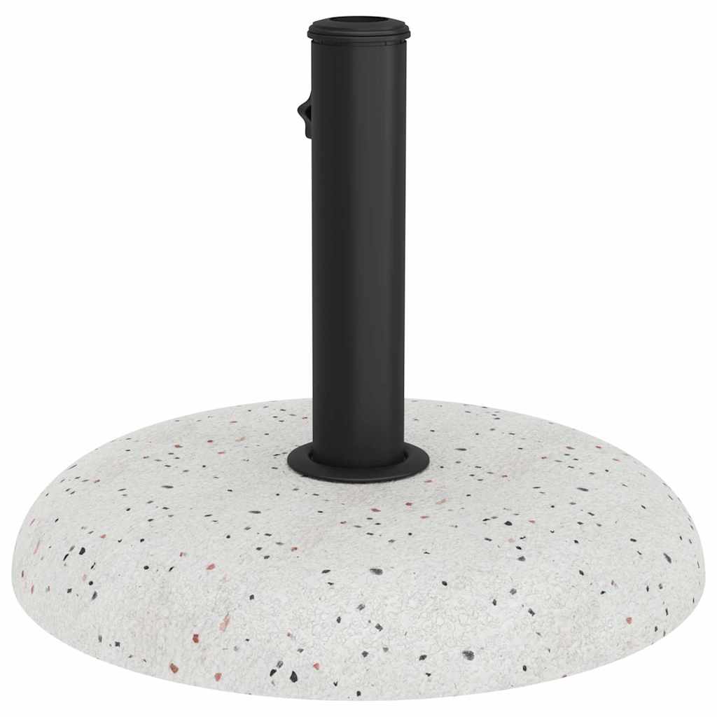 Sonnenschirmständer 20,9Kg Weiß Beton Rund