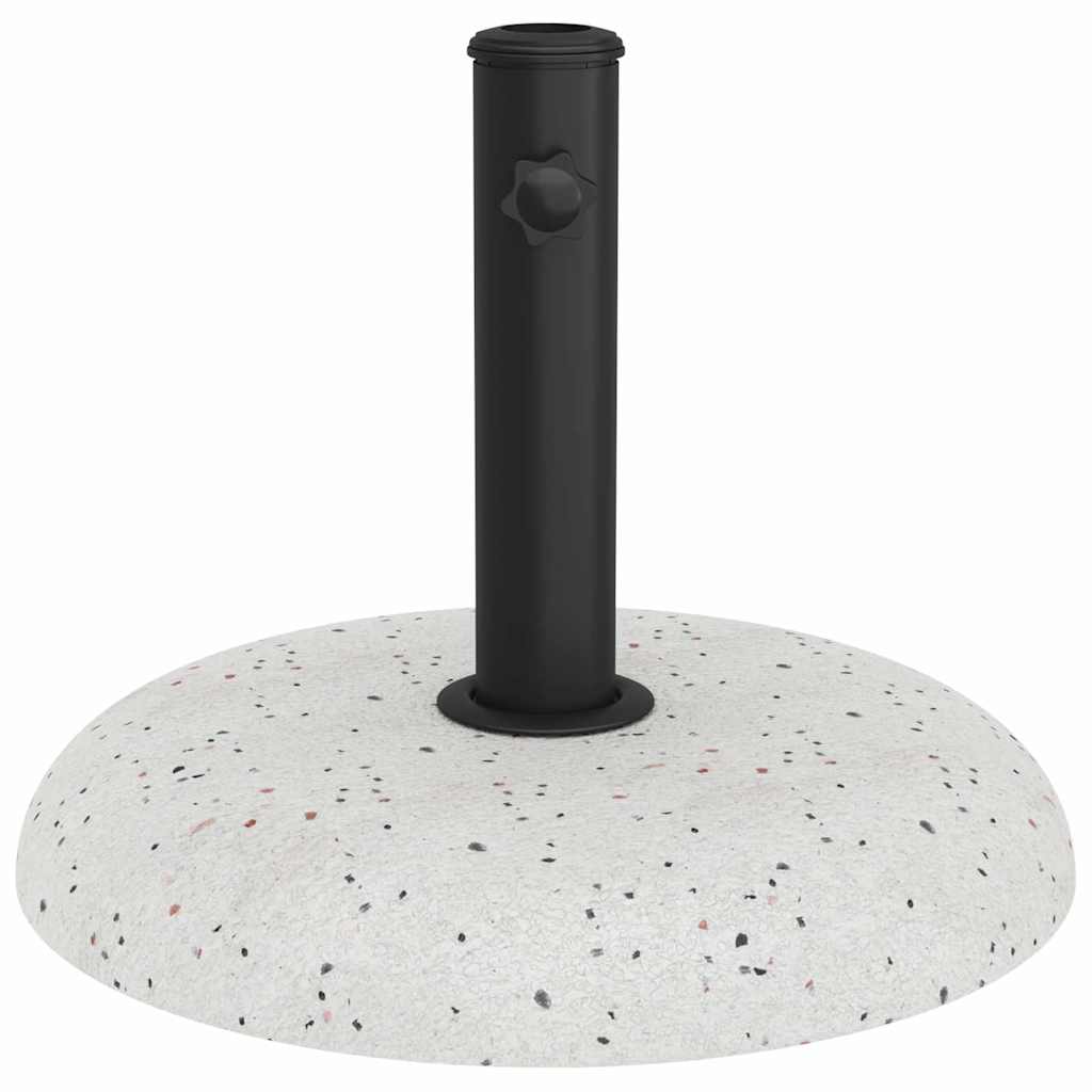 Sonnenschirmständer 20,9Kg Weiß Beton Rund