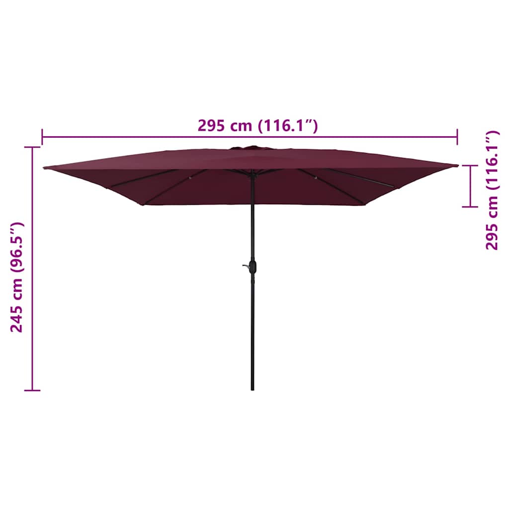 Garten-Sonnenschirm 295 X 295 X 245 Cm