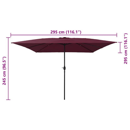 Garten-Sonnenschirm 295 X 295 X 245 Cm