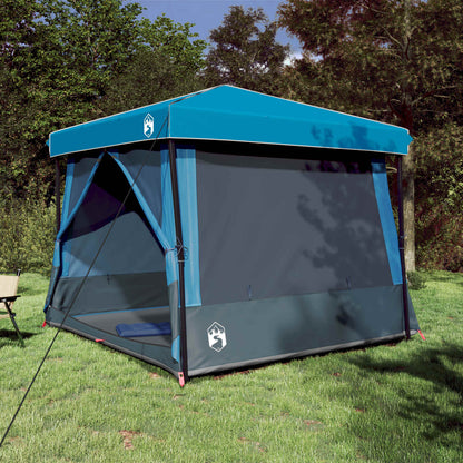 Camping-Zelt-Set 2 Pcs Grau Und Taffeta Und Stoff