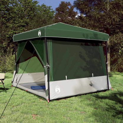 Camping-Zelt-Set 2 Pcs Grau Und Taffeta Und Stoff