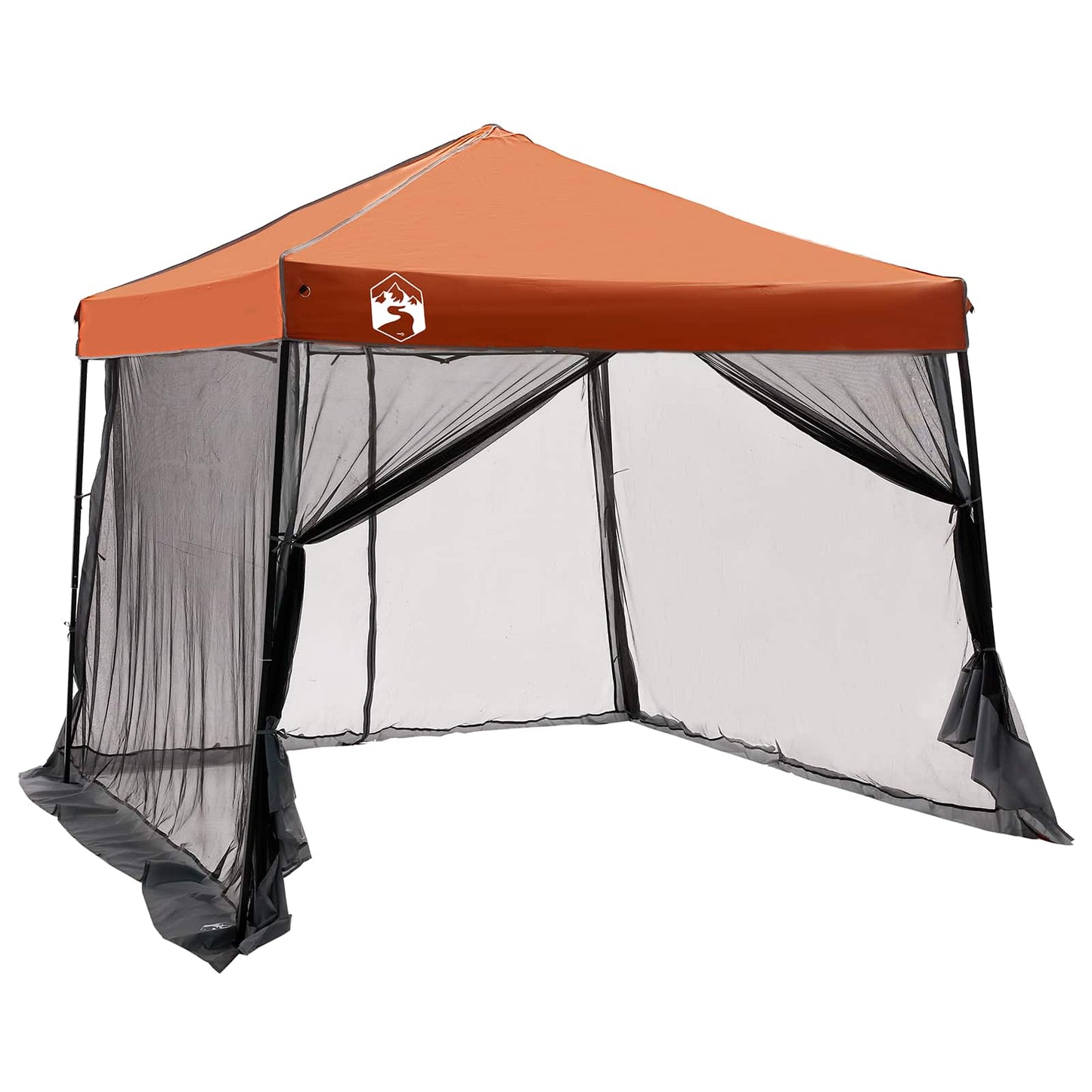 Camping-Zelt-Set 2 Pcs Grau Und Taffeta Und Stoff