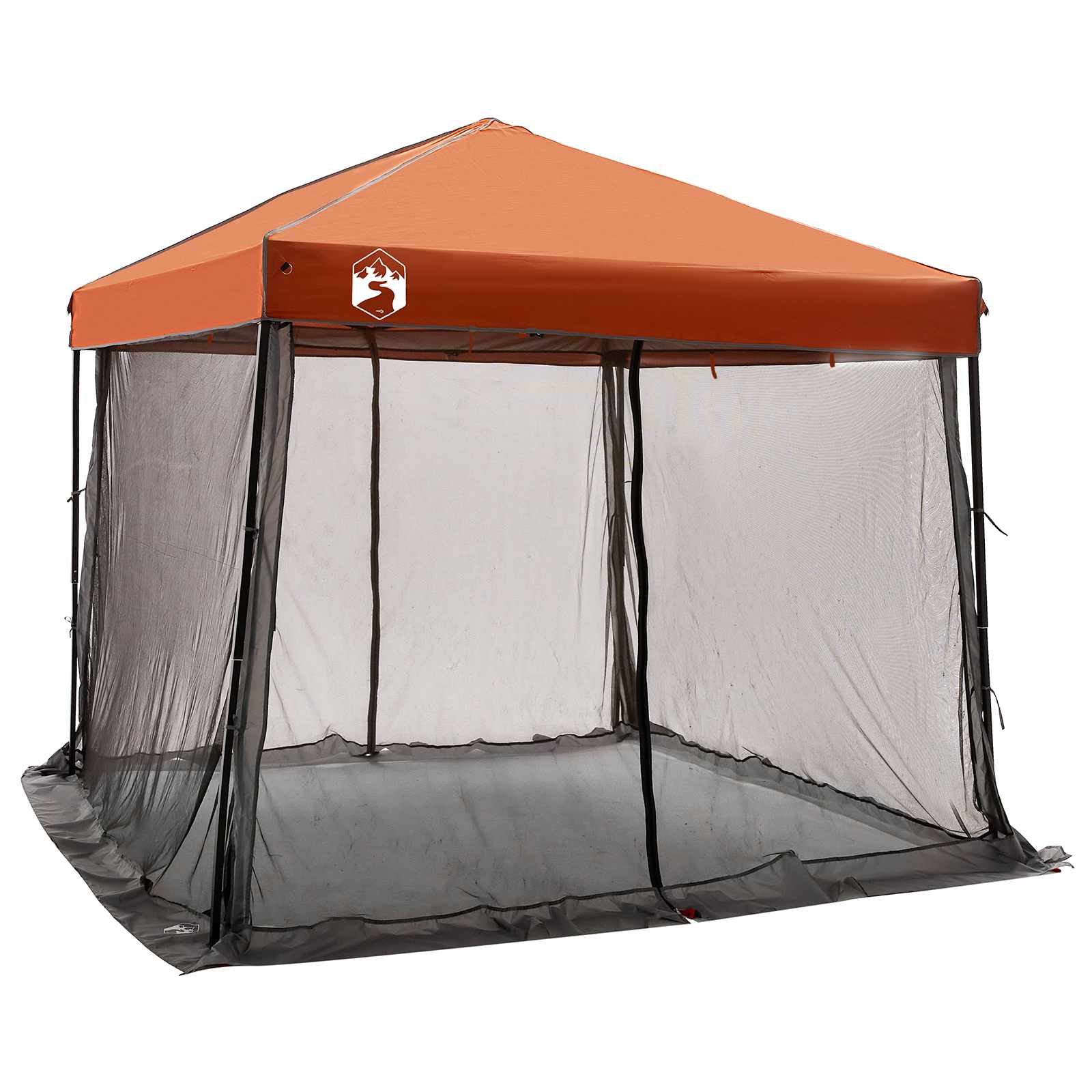 Camping-Zelt-Set 2 Pcs Grau Und Taffeta Und Stoff