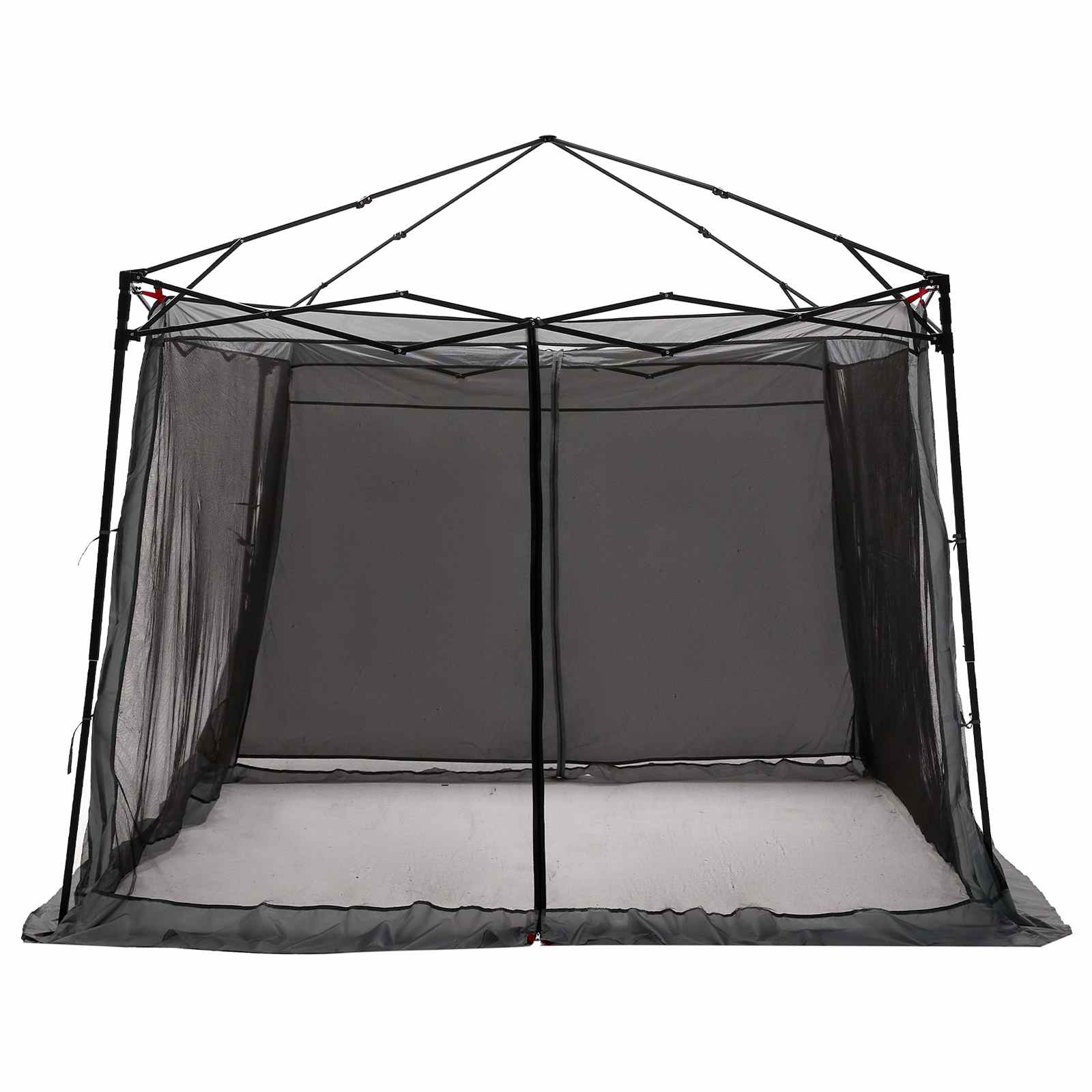 Camping-Zelt-Set 2 Pcs Grau Und Taffeta Und Stoff