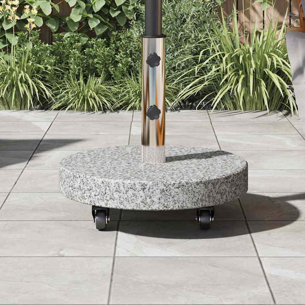 Sonnenschirmständer 29,8Kg Granit Und Edelstahl Rund