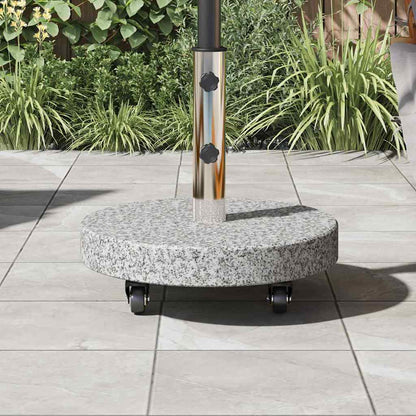 Sonnenschirmständer 29,8Kg Granit Und Edelstahl Rund