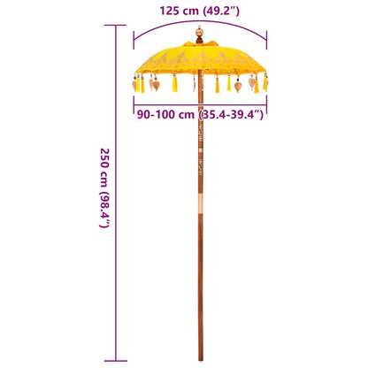 Balinesischer Sonnenschirm 125 X 125 X 260 Cm