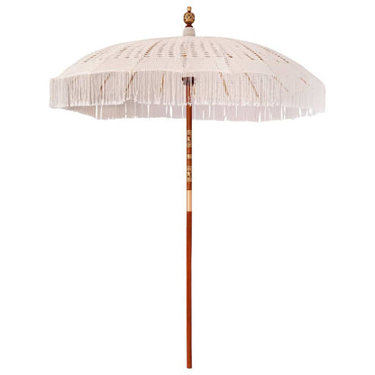 Macrame Sonnenschirm Creme 190 X 190 X 260 Cm