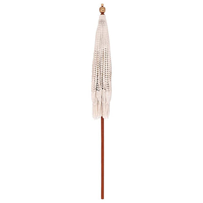 Macrame Sonnenschirm Creme 190 X 190 X 260 Cm