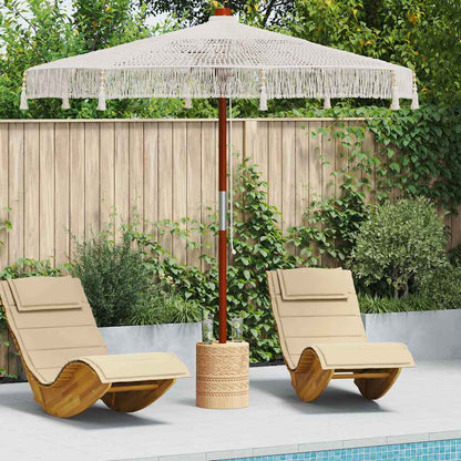 Macrame Sonnenschirm Creme 190 X 190 X 260 Cm