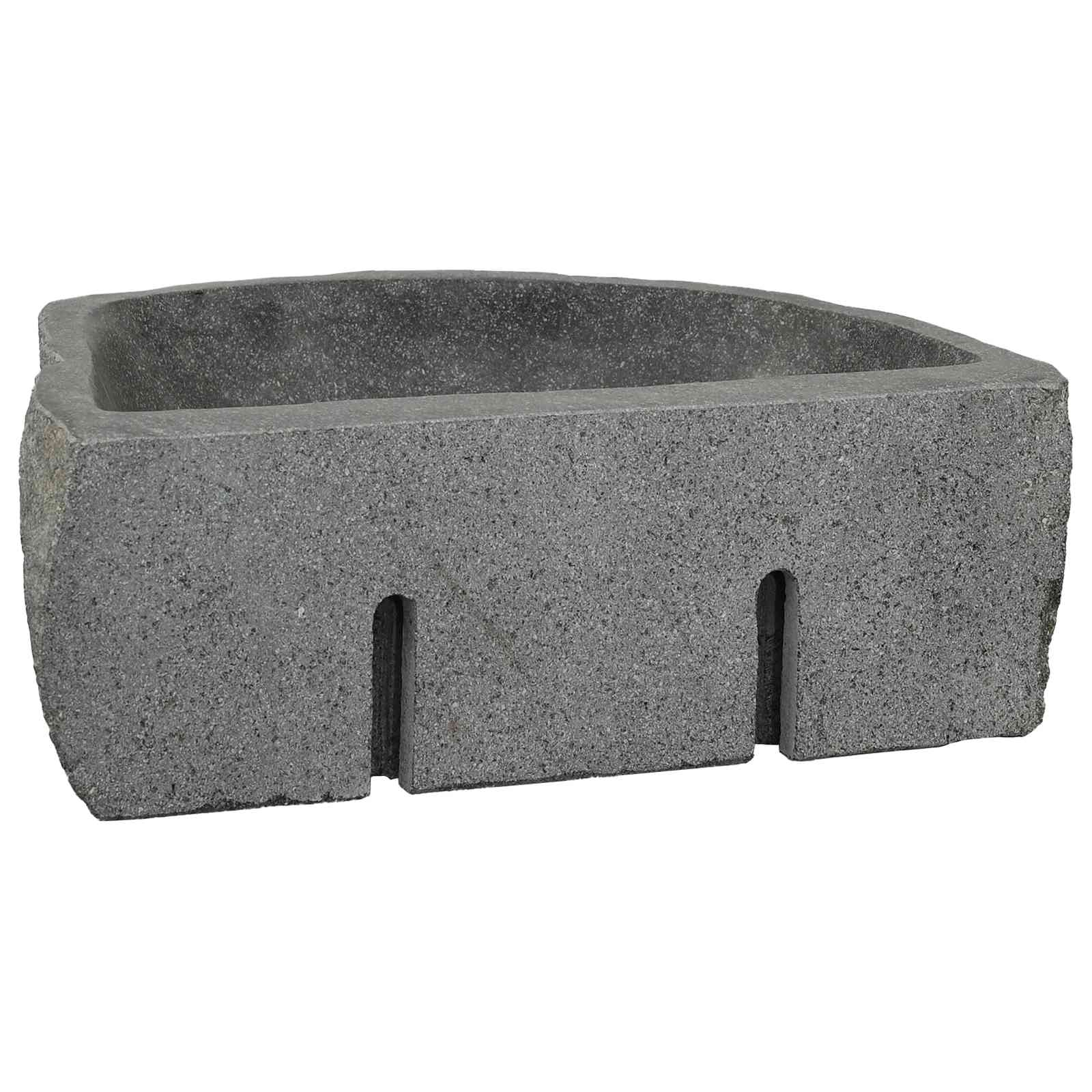 Wandmontiertes Waschbecken Grau 45 X 35 X 15 Cm Flussstein