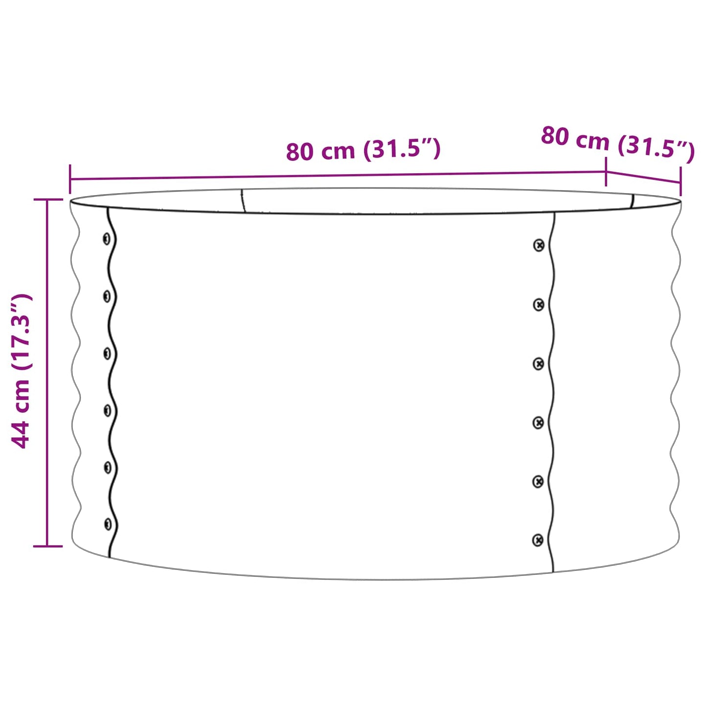 Hochbeet Stahl