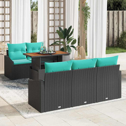 Garten Essgruppe Mit Kissen 6 Pcs Und Teal