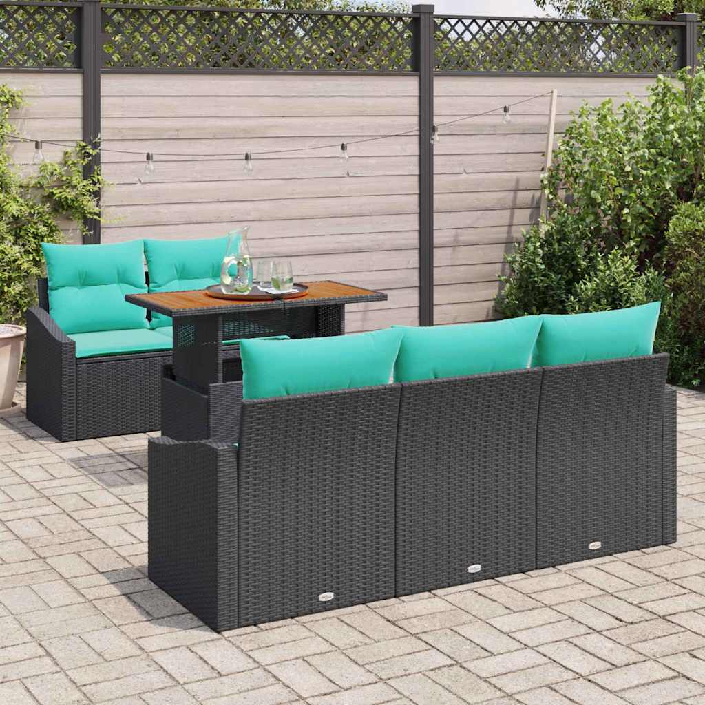 Garten Essgruppe Mit Kissen 6 Pcs Und Teal