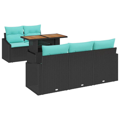 Garten Essgruppe Mit Kissen 6 Pcs Und Teal