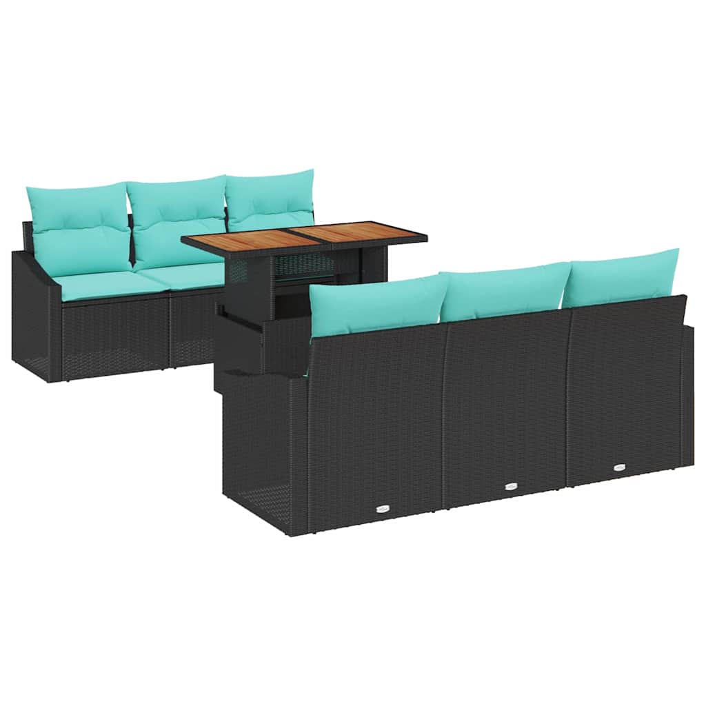Garten Essgruppe Mit Kissen 7 Pcs Und Teal