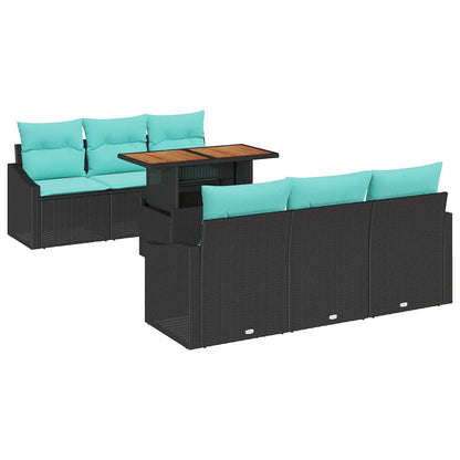 Garten Essgruppe Mit Kissen 7 Pcs Und Teal