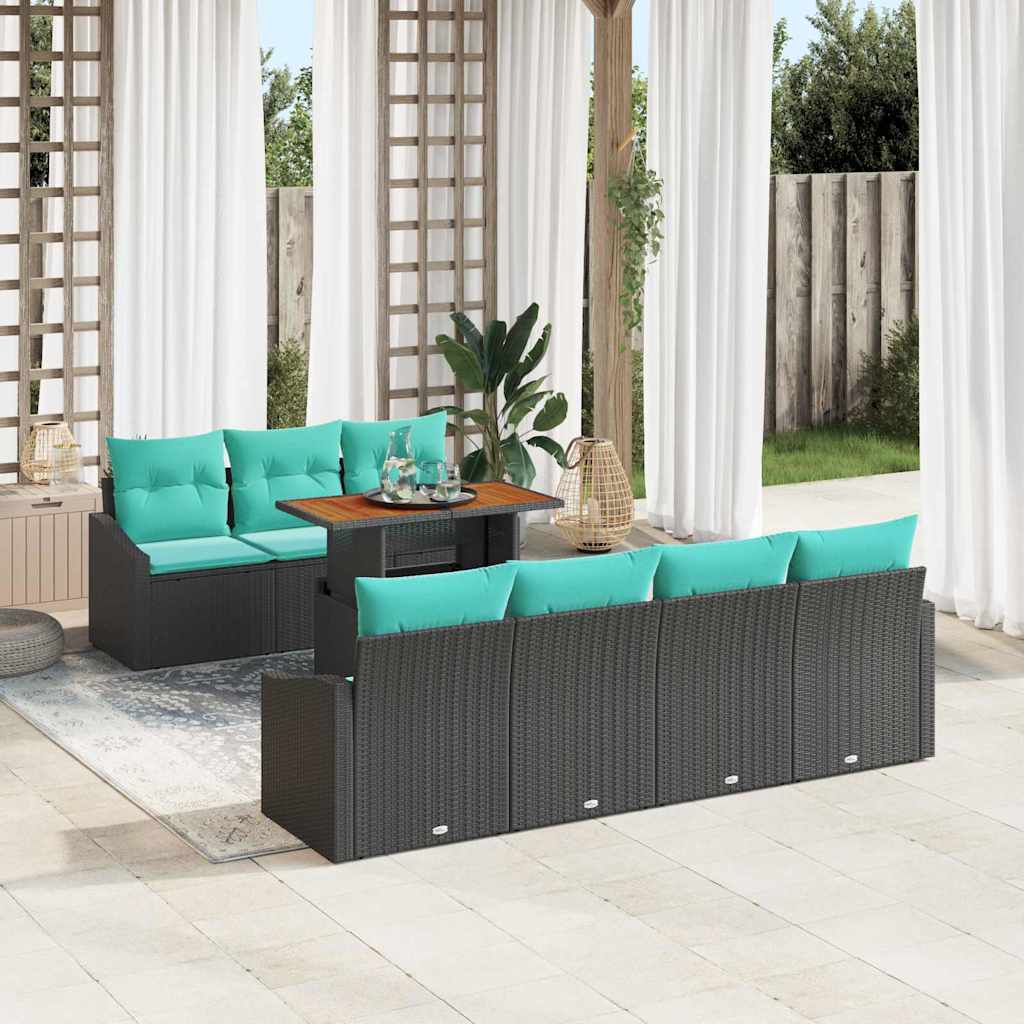 Garten Essgruppe Mit Kissen 8 Pcs Und Teal
