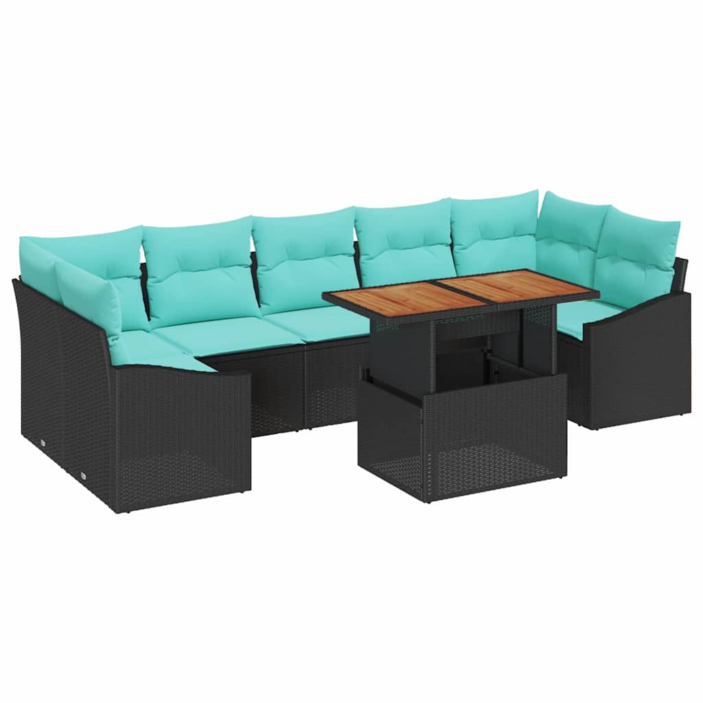 Garten Essgruppe Mit Kissen 8 Pcs Und Teal