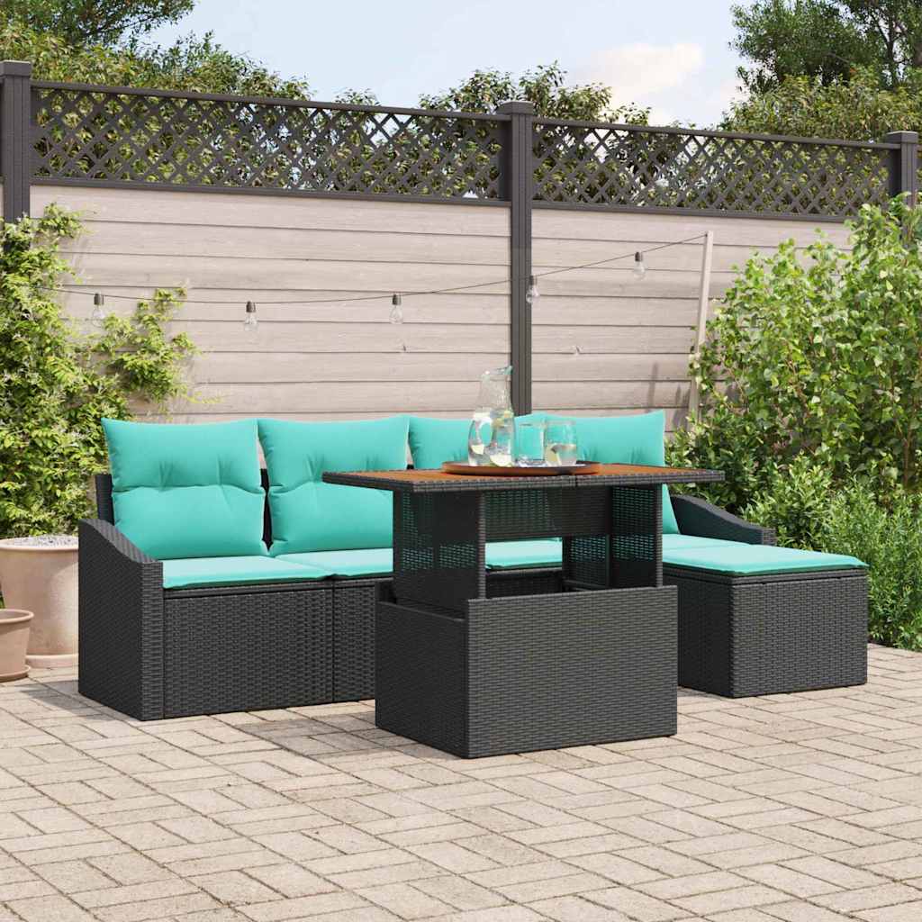 Garten Essgruppe Mit Kissen 6 Pcs Und Teal