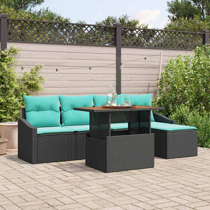 Garten Essgruppe Mit Kissen 6 Pcs Und Teal