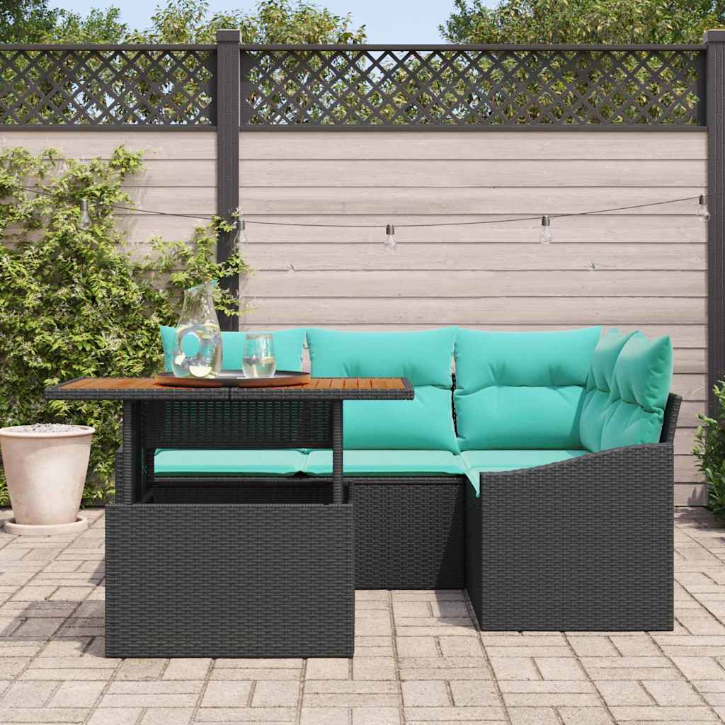 Garten Essgruppe Mit Kissen 5 Pcs Und Teal